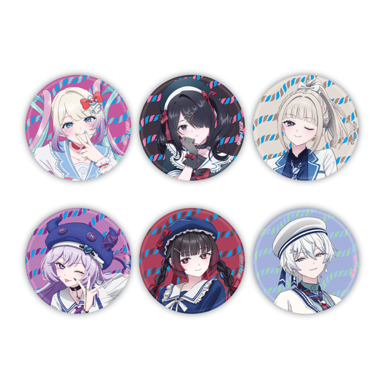 トレーディンググリッター缶バッジ（全6種）